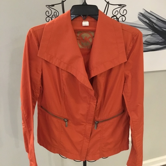 Michael Kors Orange Light Weight Cotton Jacket - Picture 1 of 5